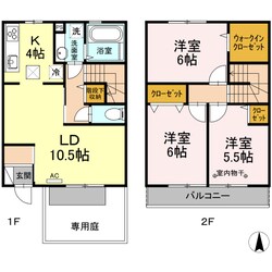 リアン万々の物件間取画像